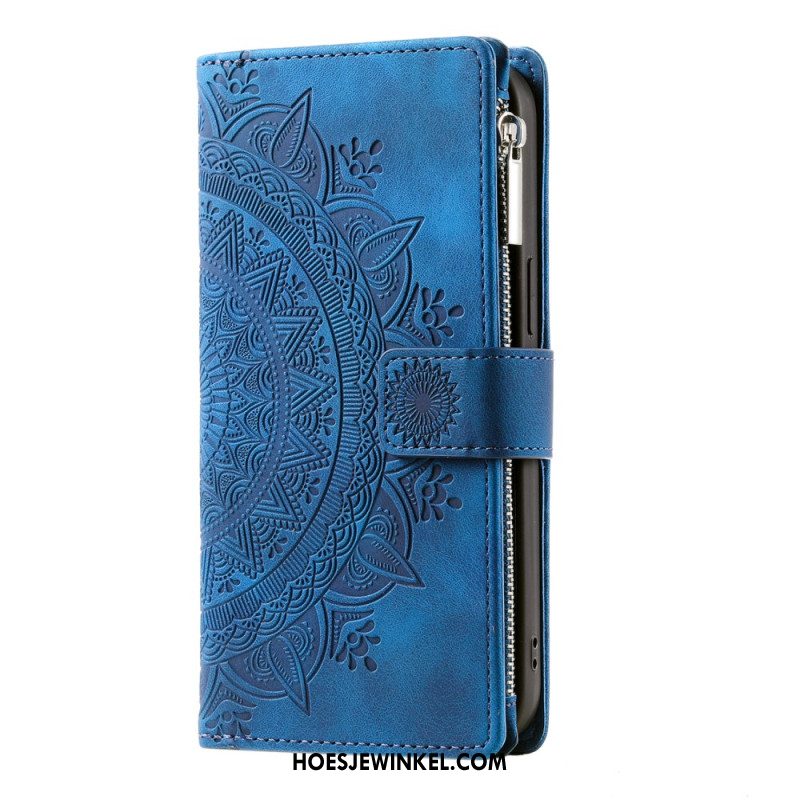 Bescherming Hoesje Samsung Galaxy S25 Fe Mandala-portemonnee Met Bandje