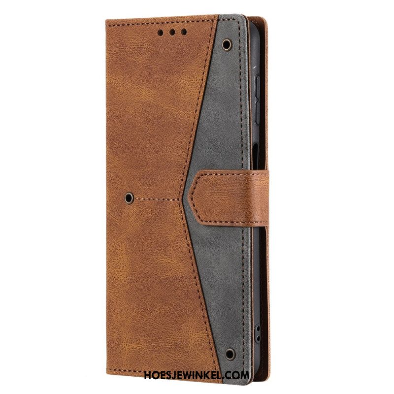 Bescherming Hoesje Samsung Galaxy S26 Plus Tweekleurig Imitatieleer