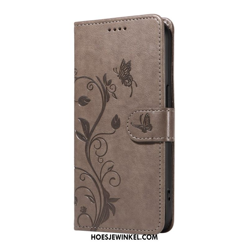 Bescherming Hoesje Xiaomi 15 Pro Bloemen- En Vlinderpatroon