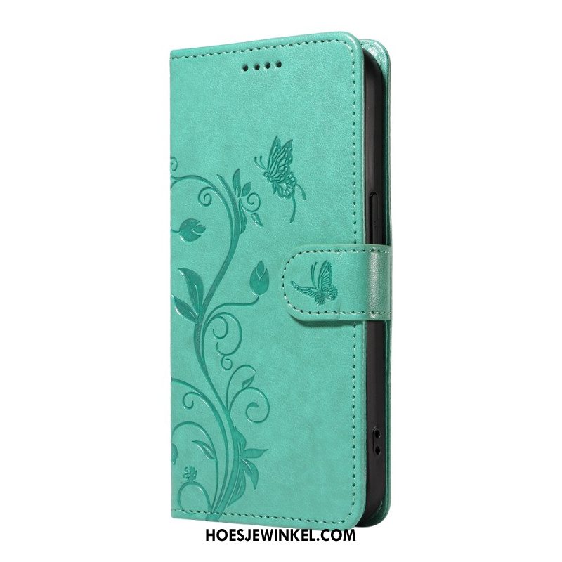 Bescherming Hoesje Xiaomi 15 Pro Bloemen- En Vlinderpatroon