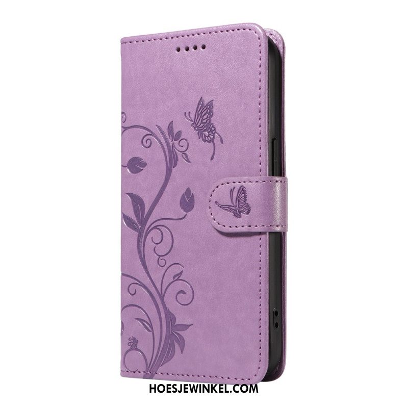 Bescherming Hoesje Xiaomi 15 Pro Bloemen- En Vlinderpatroon