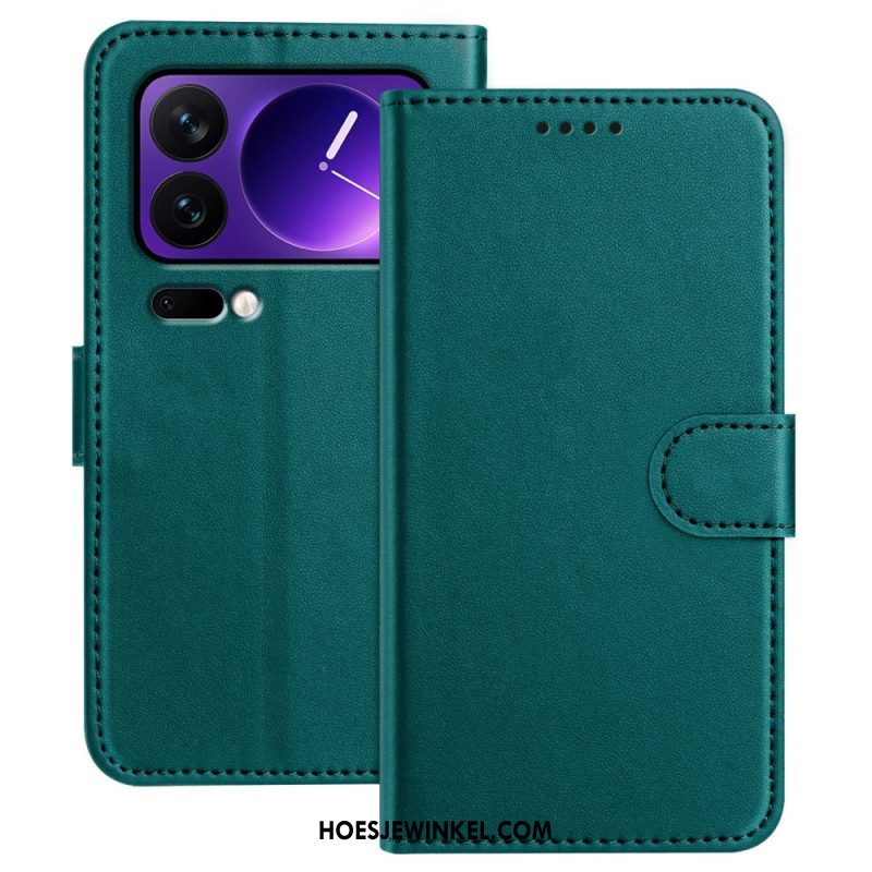Bescherming Hoesje Xiaomi 17 Pro Effen Leerlook