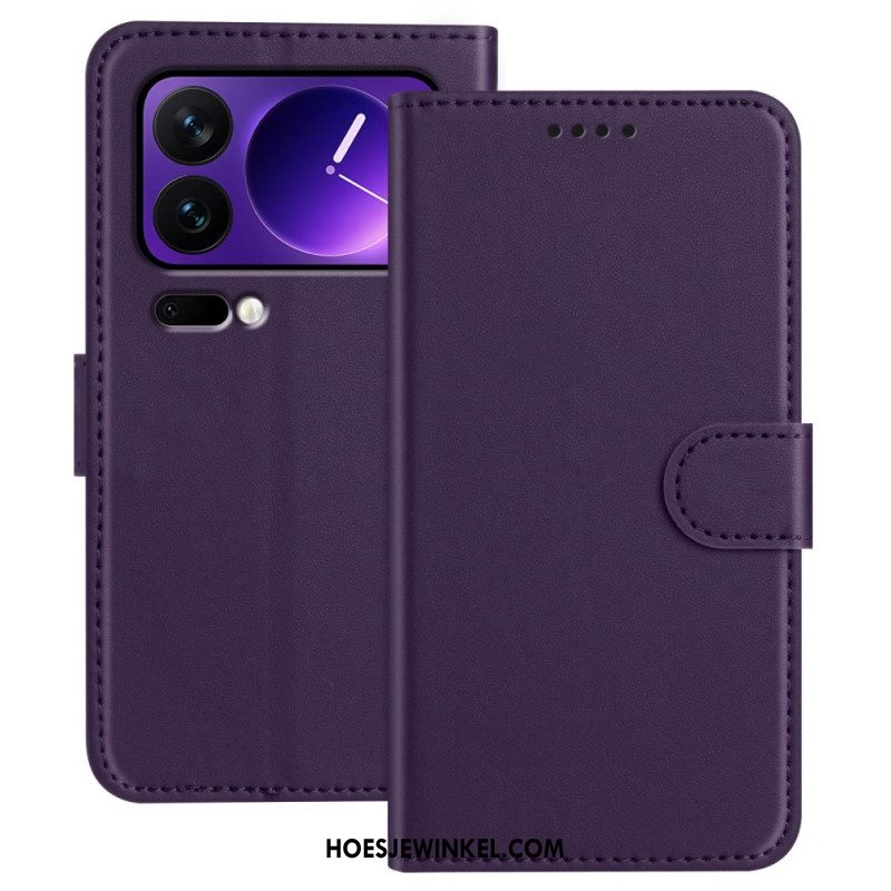 Bescherming Hoesje Xiaomi 17 Pro Effen Leerlook