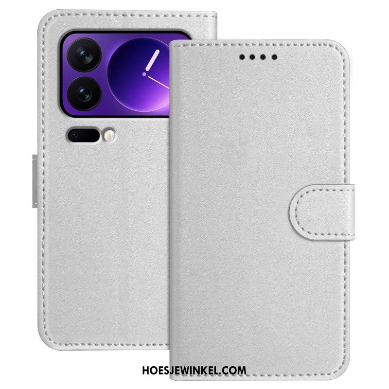 Bescherming Hoesje Xiaomi 17 Pro Effen Leerlook
