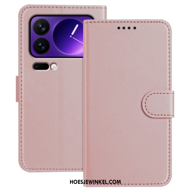 Bescherming Hoesje Xiaomi 17 Pro Effen Leerlook