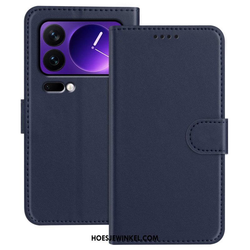 Bescherming Hoesje Xiaomi 17 Pro Effen Leerlook