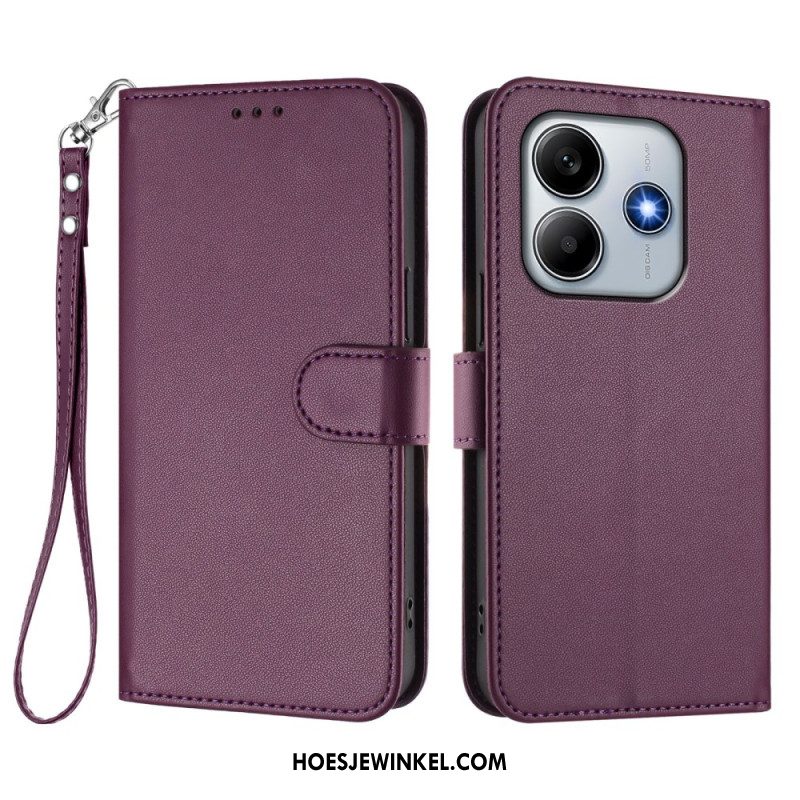 Bescherming Hoesje Xiaomi Redmi Note 14 5g Effen Met Koord