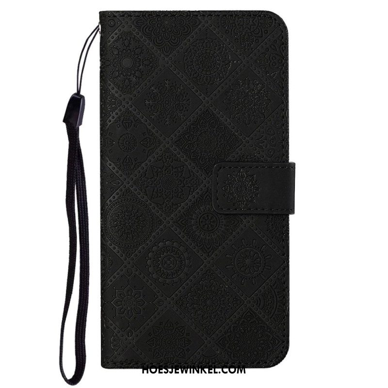 Bescherming Hoesje Xiaomi Redmi Note 14 5g Etnische Stijl Met Bandje