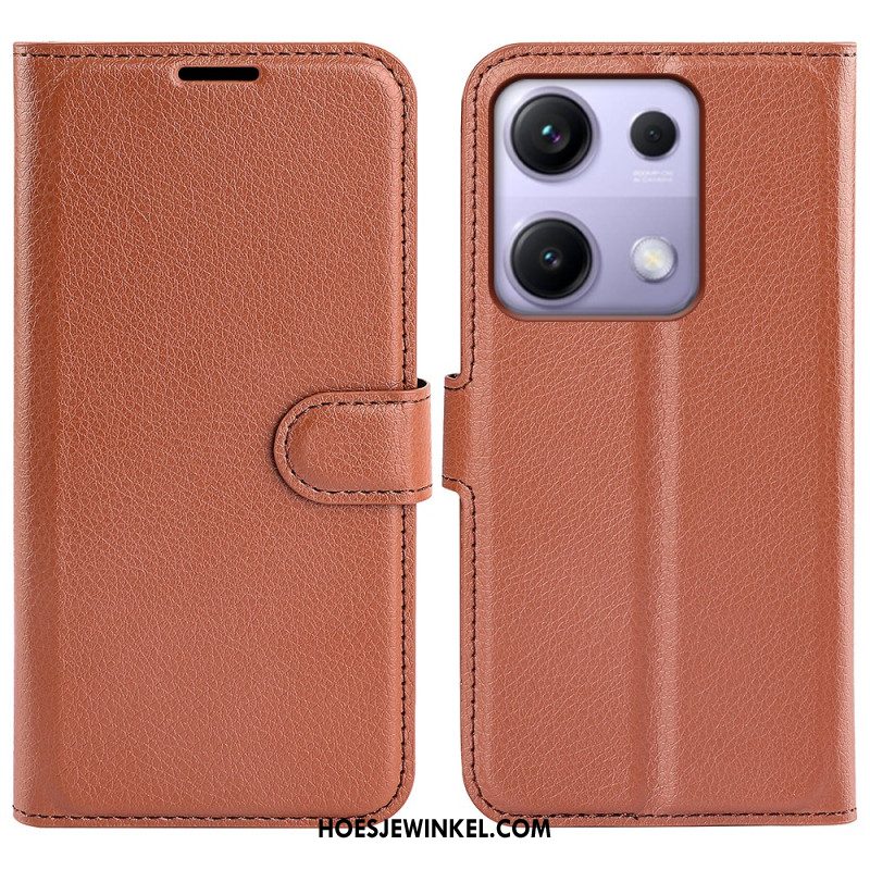 Bescherming Hoesje Xiaomi Redmi Note 14s Klassiek Lychee Kunstleer