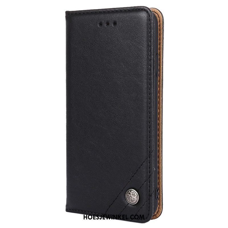 Bescherming Hoesje voor Huawei P60 Pro Folio-hoesje Decoratieve Klinknagel