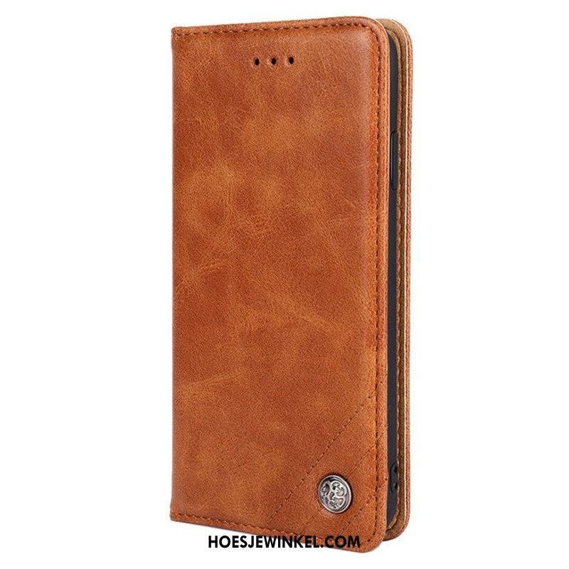 Bescherming Hoesje voor Huawei P60 Pro Folio-hoesje Decoratieve Klinknagel