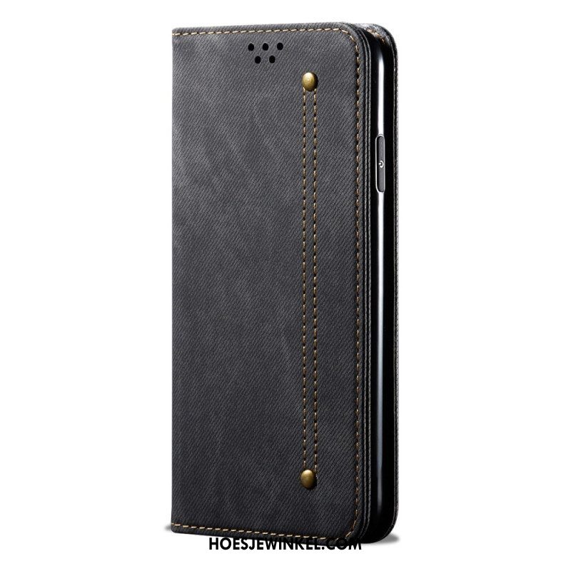 Bescherming Hoesje voor Huawei P60 Pro Folio-hoesje Jeansstof
