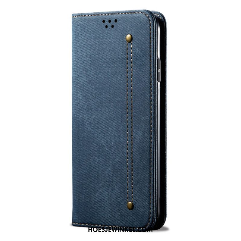 Bescherming Hoesje voor Huawei P60 Pro Folio-hoesje Jeansstof