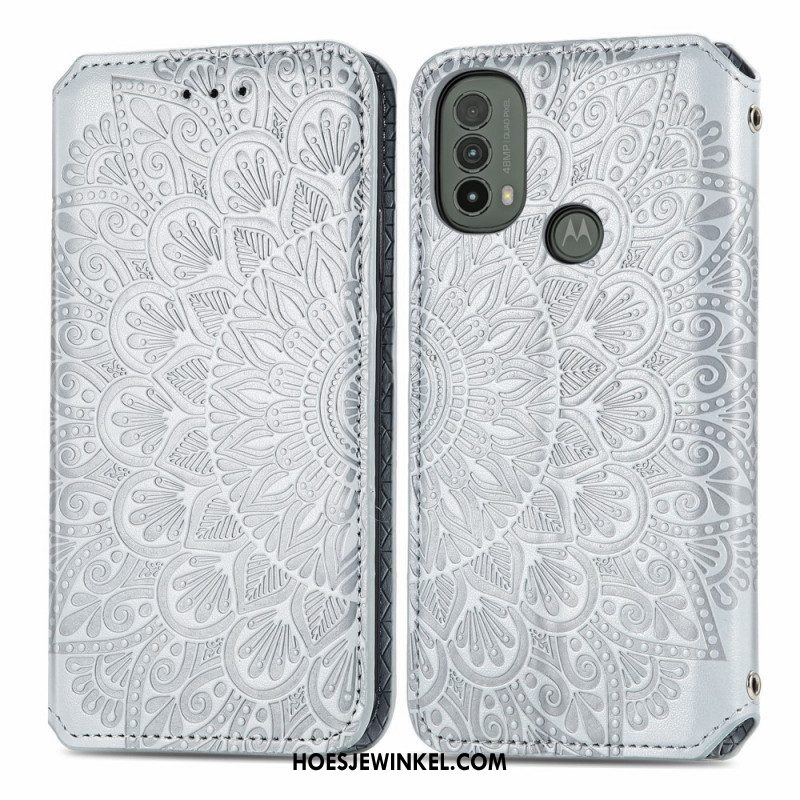 Bescherming Hoesje voor Moto E40 / E30 / E20 Folio-hoesje Mandala