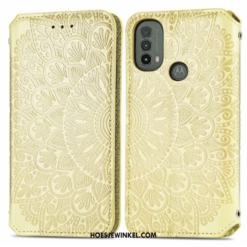 Bescherming Hoesje voor Moto E40 / E30 / E20 Folio-hoesje Mandala