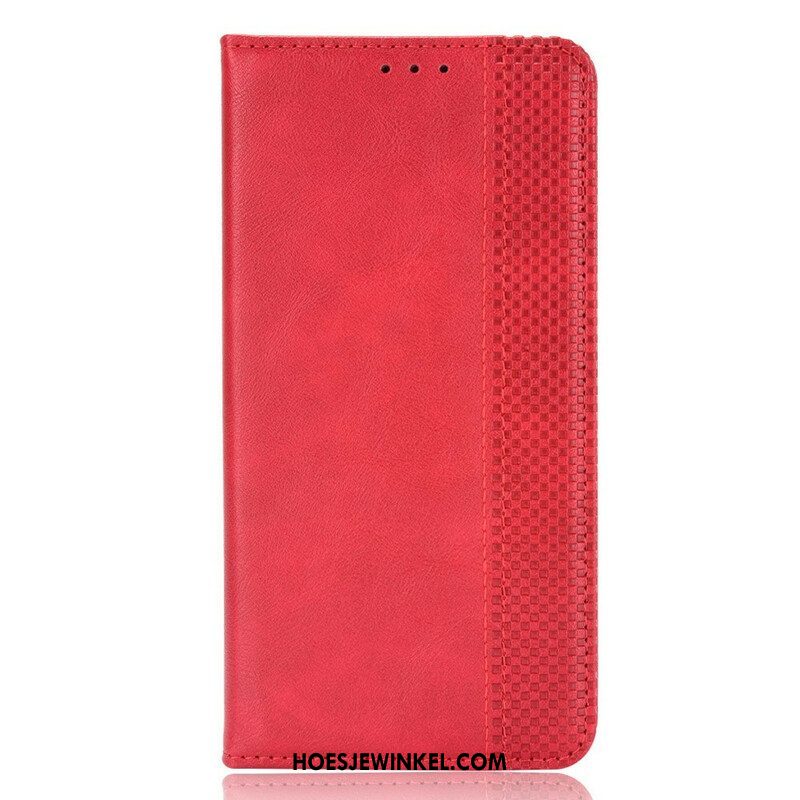 Bescherming Hoesje voor OnePlus Nord 2 5G Folio-hoesje Gestileerd Vintage Leereffect