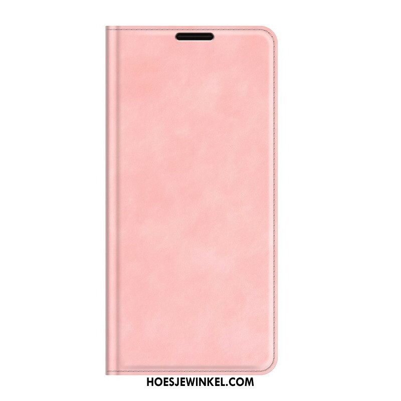 Bescherming Hoesje voor Oppo A16 / A16s Folio-hoesje Aanraking Van De Huid