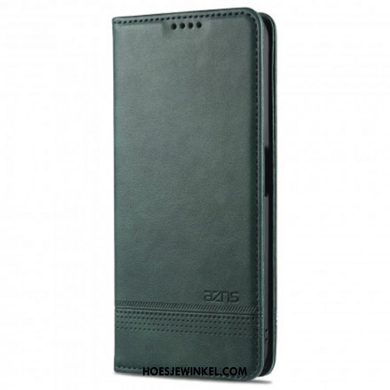 Bescherming Hoesje voor Oppo A16 / A16s Folio-hoesje Azns Leerstyling