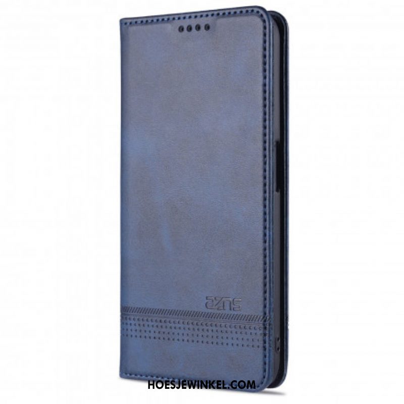 Bescherming Hoesje voor Oppo A16 / A16s Folio-hoesje Azns Leerstyling