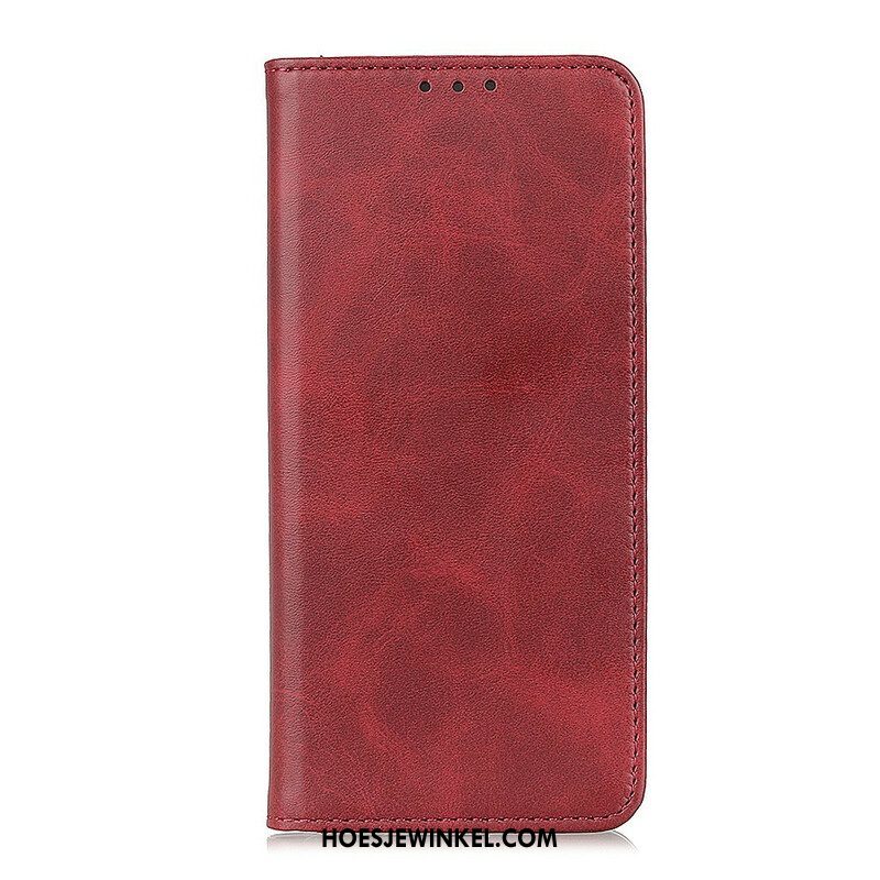 Bescherming Hoesje voor Oppo A16 / A16s Folio-hoesje Sober Splitleer