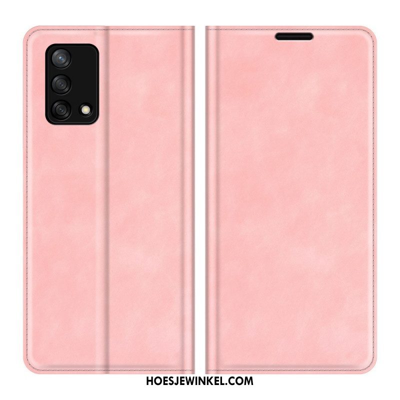 Bescherming Hoesje voor Oppo A74 4G Folio-hoesje Aanraking Van De Huid