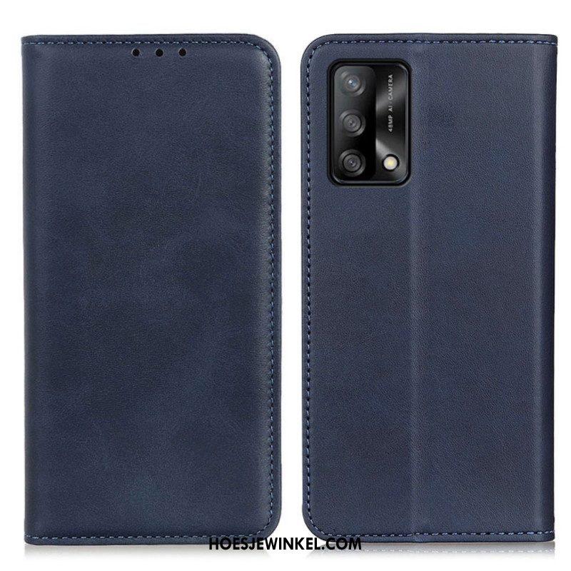 Bescherming Hoesje voor Oppo A74 4G Folio-hoesje Elegantie Splitleer