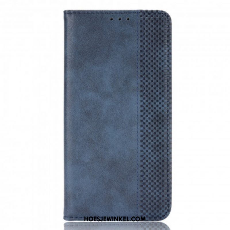 Bescherming Hoesje voor Oppo A94 5G Folio-hoesje Gestileerd Vintage Leereffect