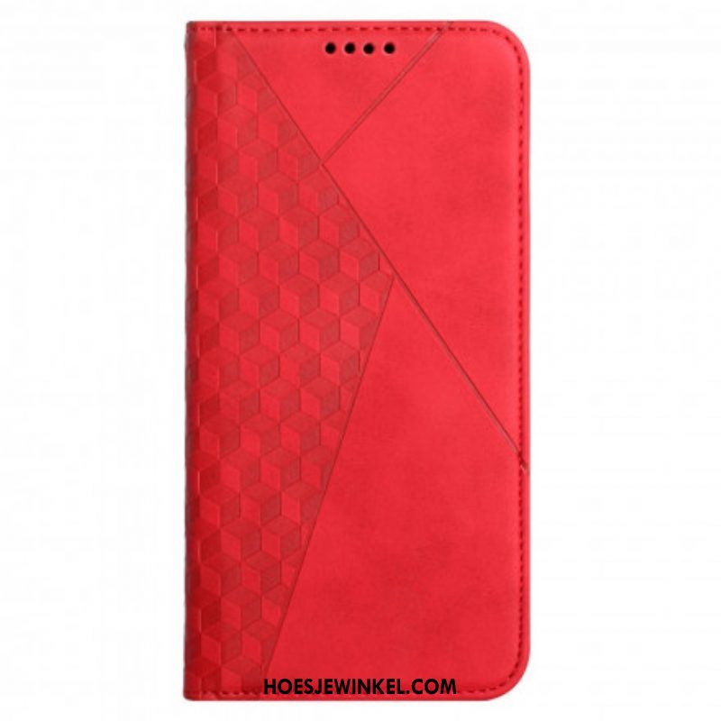 Bescherming Hoesje voor Oppo A94 5G Folio-hoesje Kubieke Stijl Skin-touch