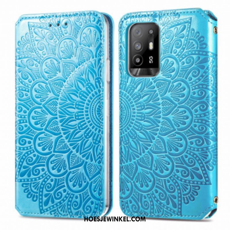 Bescherming Hoesje voor Oppo A94 5G Folio-hoesje Mandala