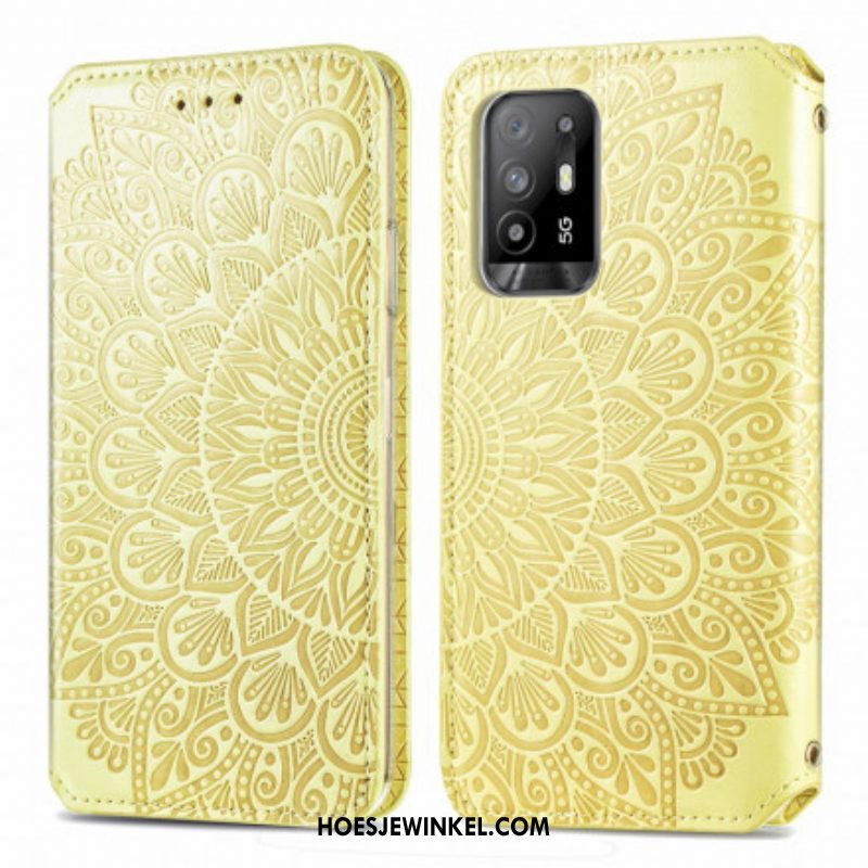 Bescherming Hoesje voor Oppo A94 5G Folio-hoesje Mandala