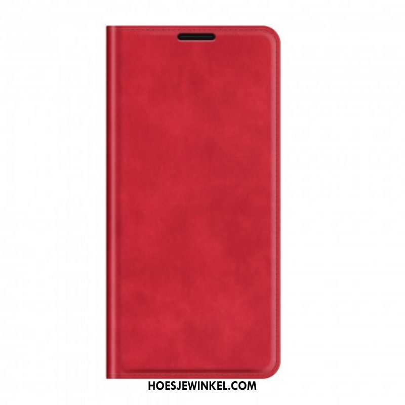 Bescherming Hoesje voor Oppo A94 5G Folio-hoesje Zacht Leereffect