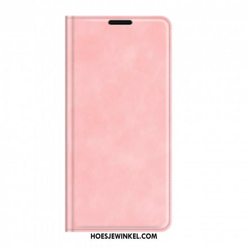 Bescherming Hoesje voor Oppo A94 5G Folio-hoesje Zacht Leereffect