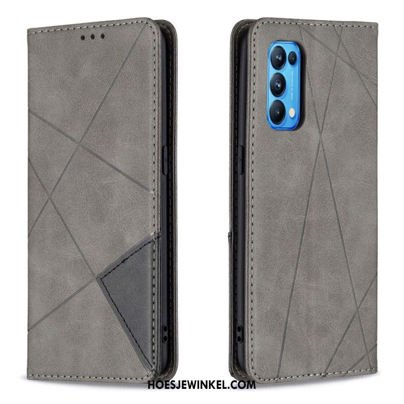 Bescherming Hoesje voor Oppo Find X3 Lite Folio-hoesje Artistieke Stijl