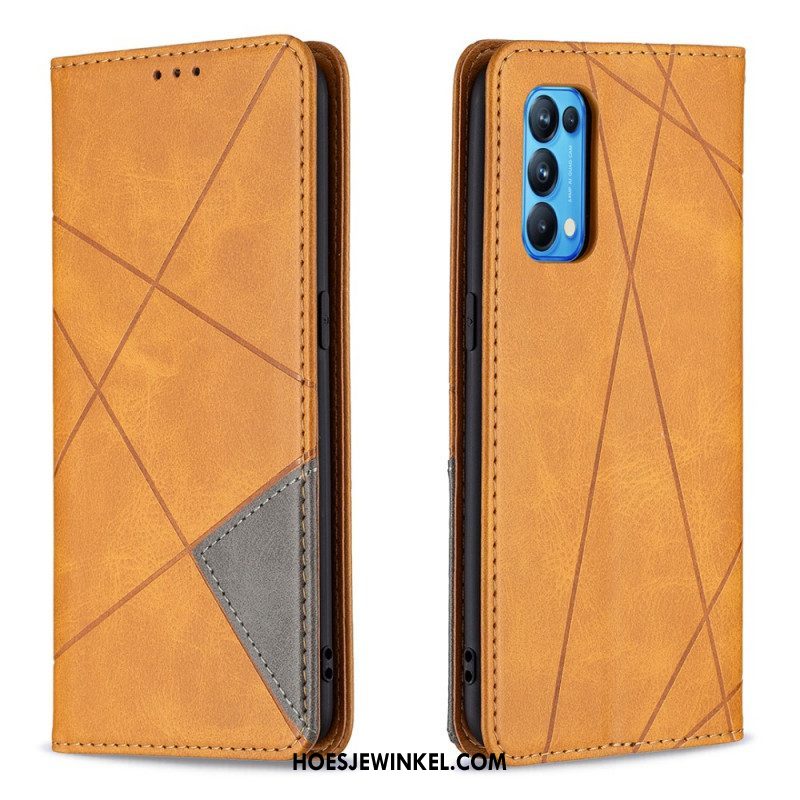 Bescherming Hoesje voor Oppo Find X3 Lite Folio-hoesje Artistieke Stijl