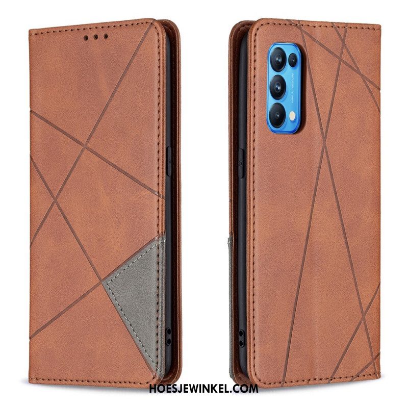 Bescherming Hoesje voor Oppo Find X3 Lite Folio-hoesje Artistieke Stijl