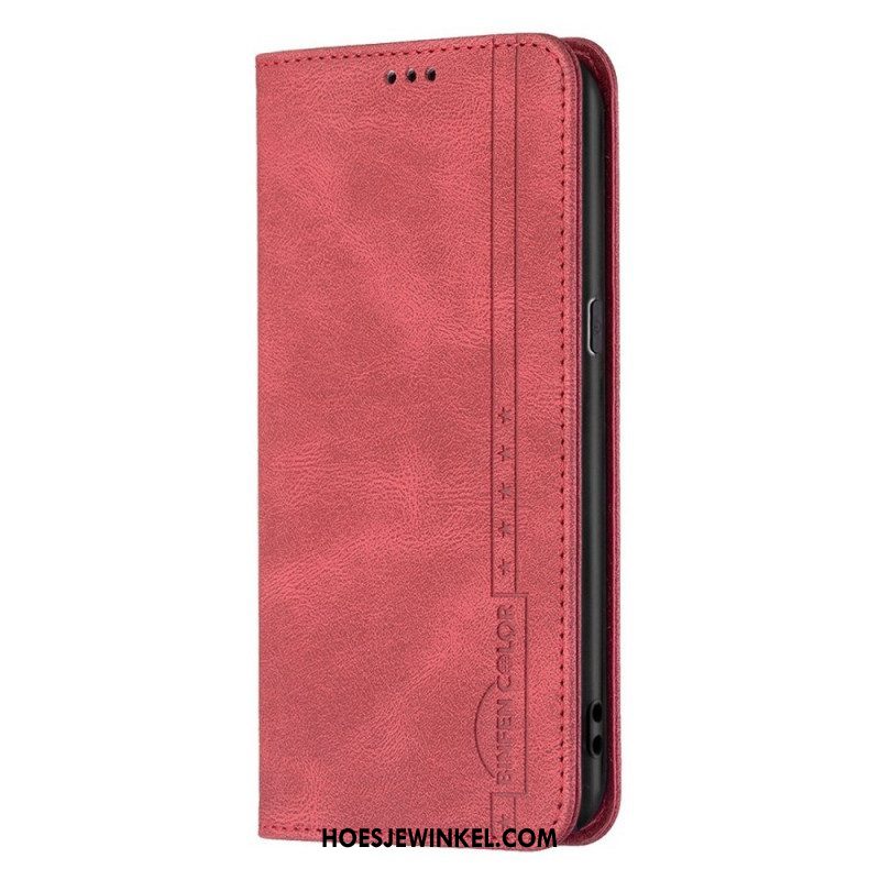 Bescherming Hoesje voor Oppo Find X5 Lite Folio-hoesje Binfen Kleur Klassiek