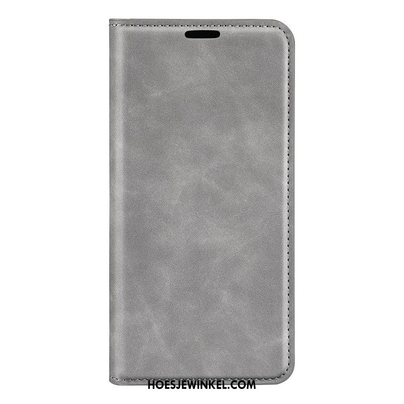Bescherming Hoesje voor Oppo Find X5 Lite Folio-hoesje Kunstleer Effen