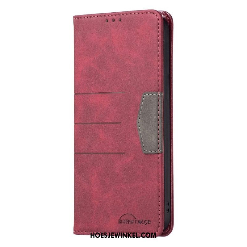 Bescherming Hoesje voor Oppo Find X5 Pro Folio-hoesje Binfen-kleur