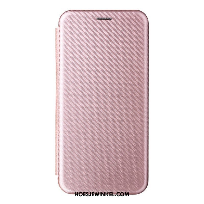 Bescherming Hoesje voor Oppo Find X5 Pro Folio-hoesje Koolstofvezel Textuur