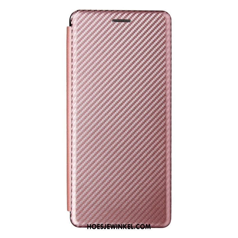 Bescherming Hoesje voor Oppo Reno 6 Pro 5G Folio-hoesje Koolstofvezel En Banden