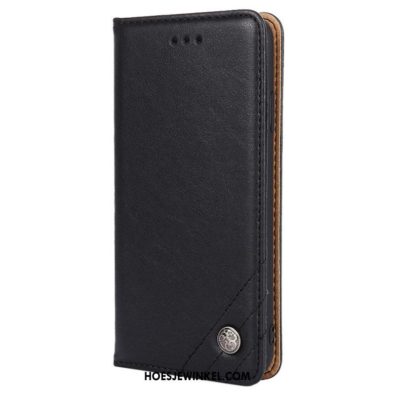 Bescherming Hoesje voor Oppo Reno 8 Folio-hoesje Decoratieve Klinknagels