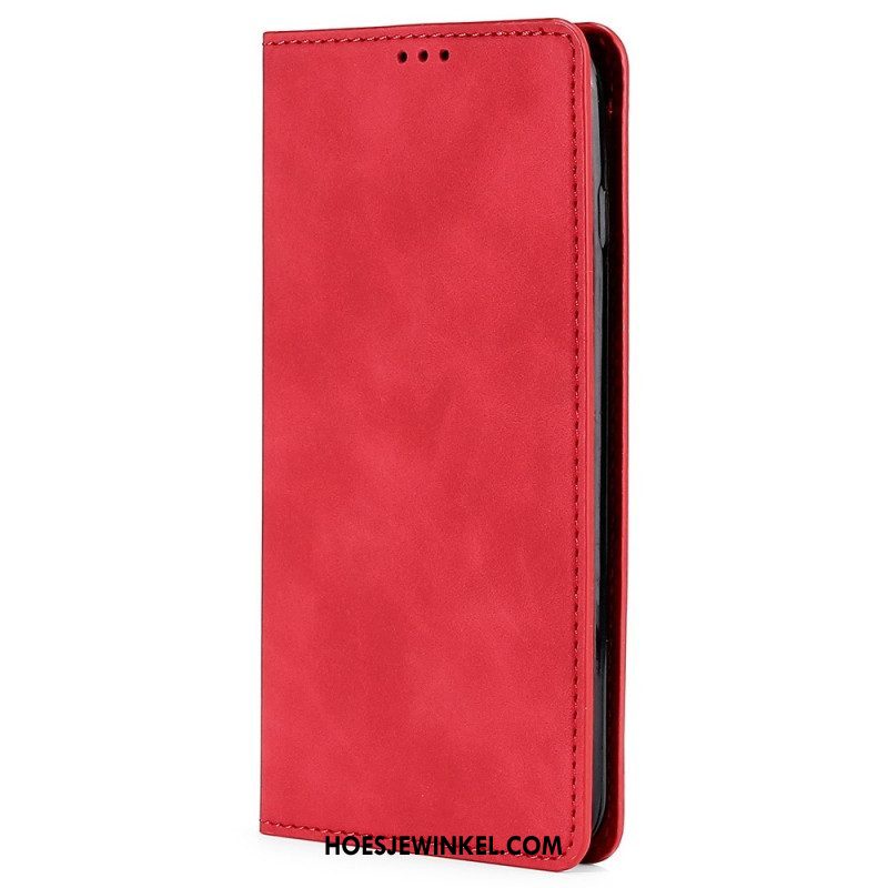 Bescherming Hoesje voor Oppo Reno 8 Pro Folio-hoesje Leer-effect