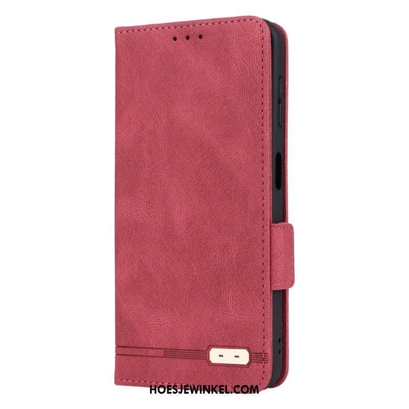 Bescherming Hoesje voor Samsung Galaxy A14 / A14 5G Folio-hoesje Leer Textuur