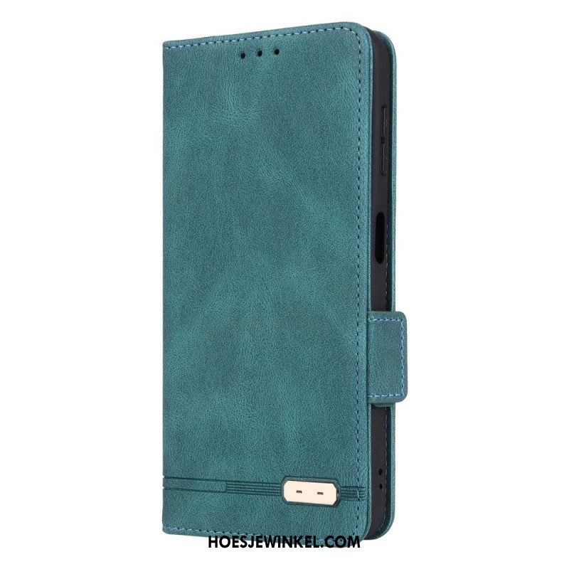 Bescherming Hoesje voor Samsung Galaxy A14 / A14 5G Folio-hoesje Leer Textuur