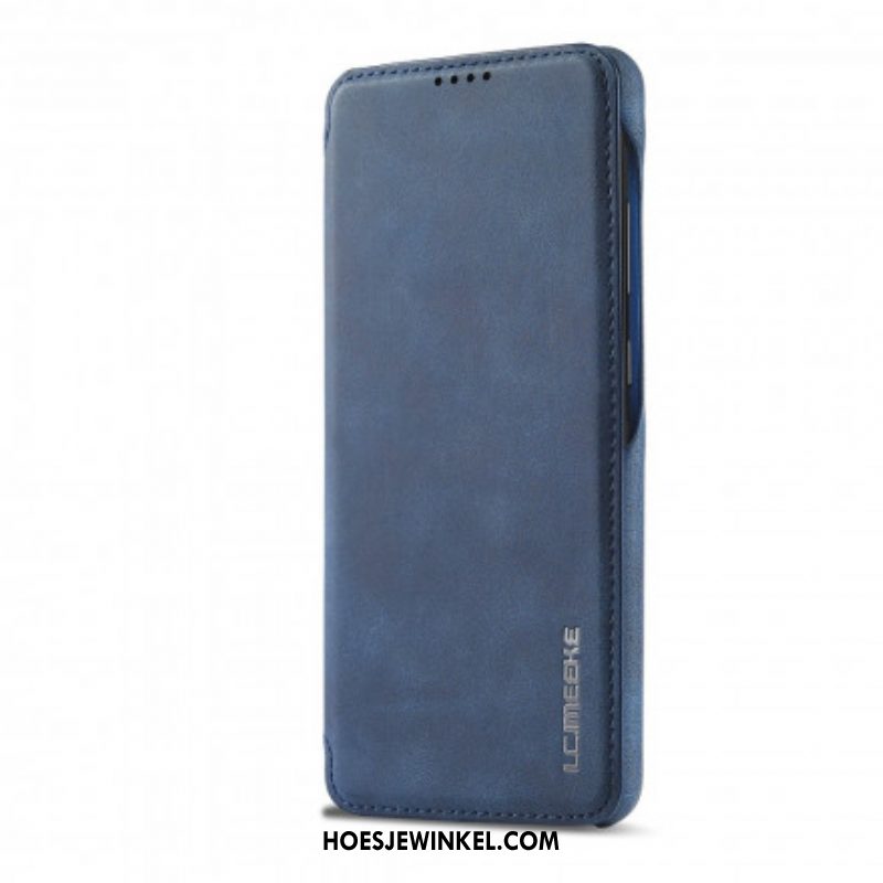 Bescherming Hoesje voor Samsung Galaxy A52 4G / A52 5G / A52s 5G Folio-hoesje Lc.imeeke Ledereffect