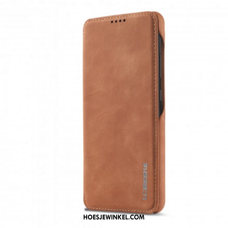 Bescherming Hoesje voor Samsung Galaxy A52 4G / A52 5G / A52s 5G Folio-hoesje Lc.imeeke Ledereffect