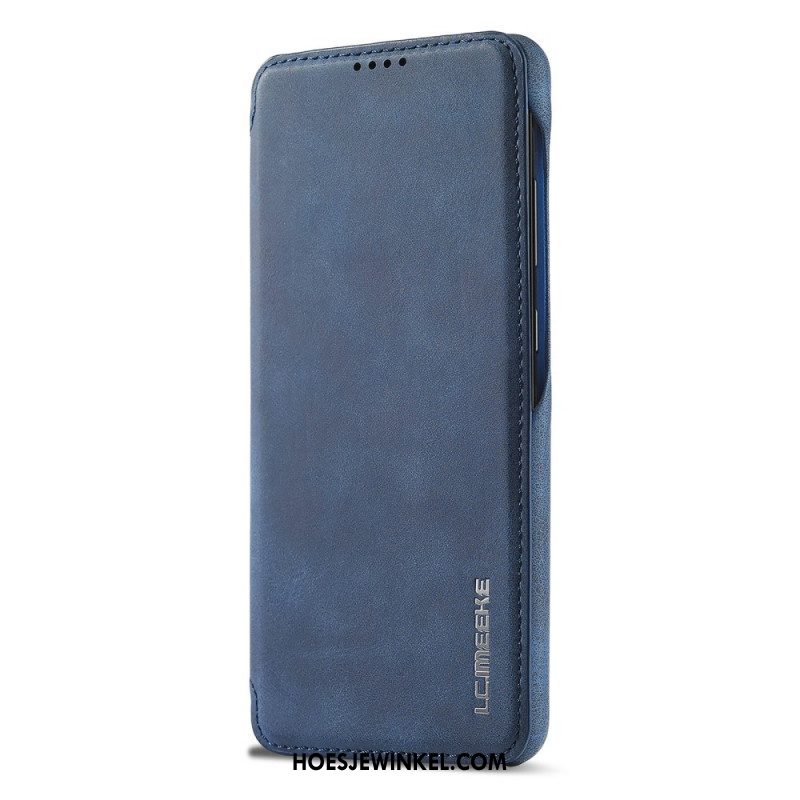 Bescherming Hoesje voor Samsung Galaxy A53 5G Folio-hoesje Lc.imeeke Ledereffect