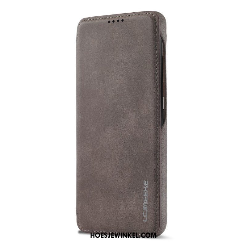 Bescherming Hoesje voor Samsung Galaxy A53 5G Folio-hoesje Lc.imeeke Ledereffect