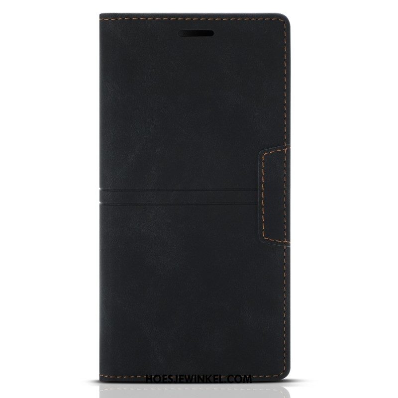 Bescherming Hoesje voor Samsung Galaxy A54 5G Folio-hoesje Stijl Lederen Couture