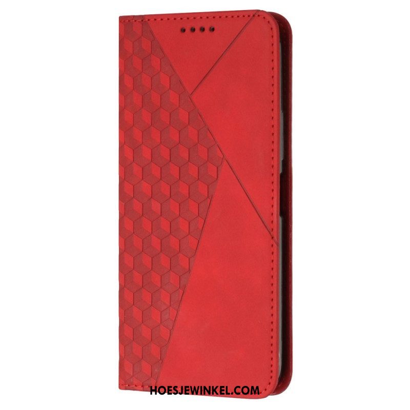 Bescherming Hoesje voor Samsung Galaxy A54 5G Folio-hoesje Stijl Leer 3d-patroon